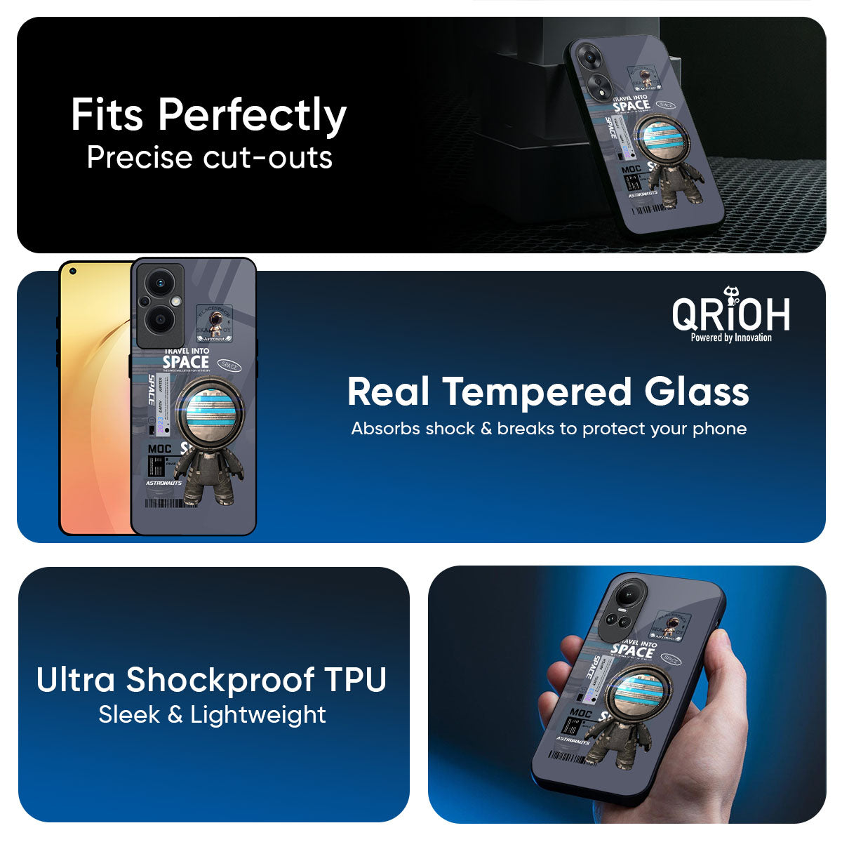 Space Travel Glass Case for Oppo K13 Turbo Pro 5G