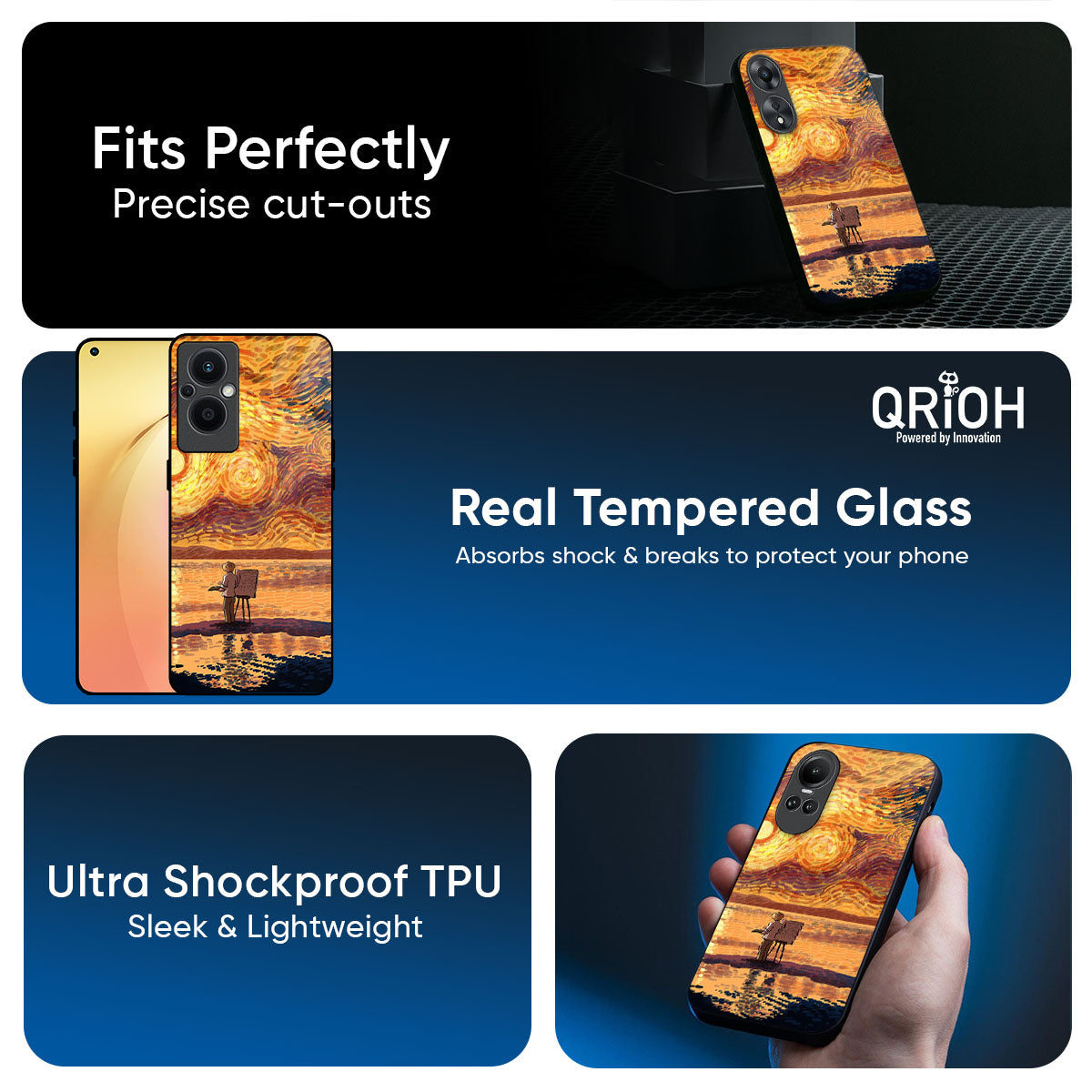 Sunset Vincent Glass Case for Oppo K13 Turbo Pro 5G