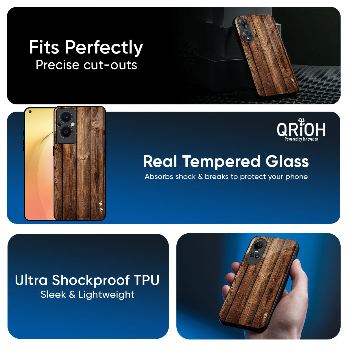 Timber Printed Glass Case for Oppo K13 Turbo Pro 5G