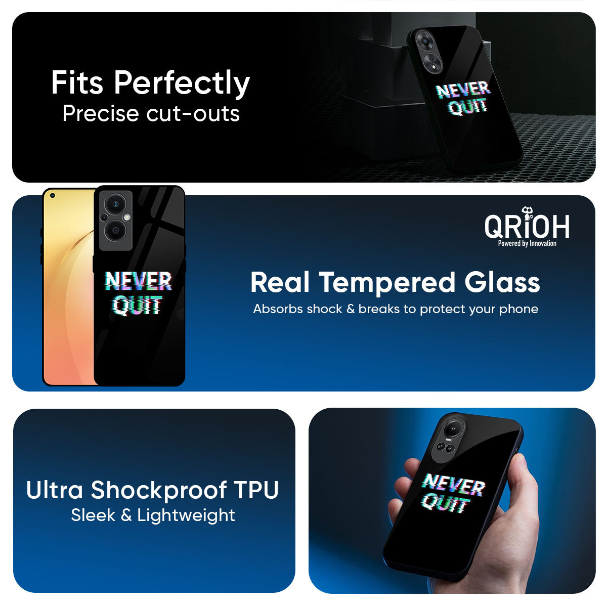 Never Quit Glass Case For Oppo K13 Turbo Pro 5G