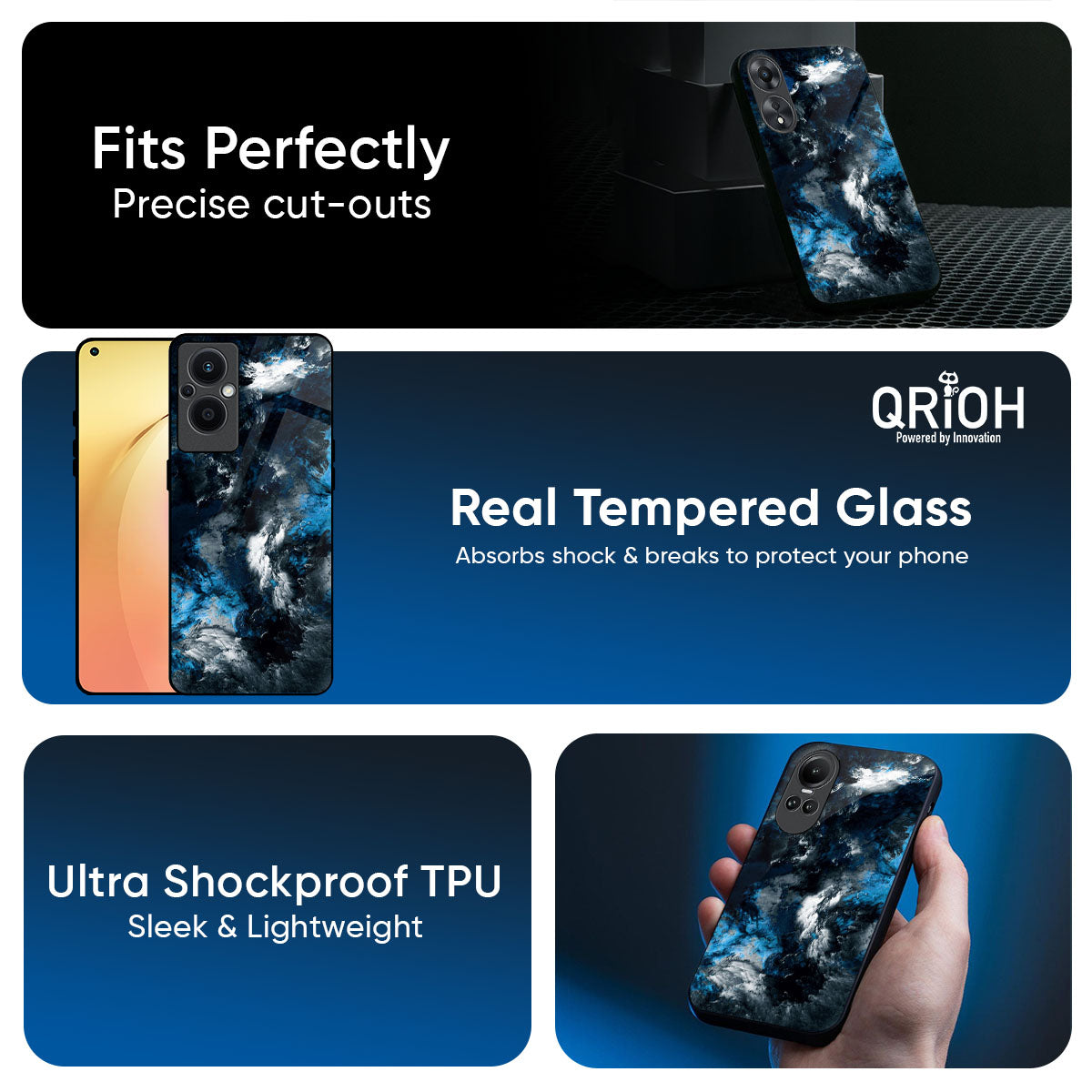Cloudy Dust Glass Case for Oppo K13 Turbo Pro 5G