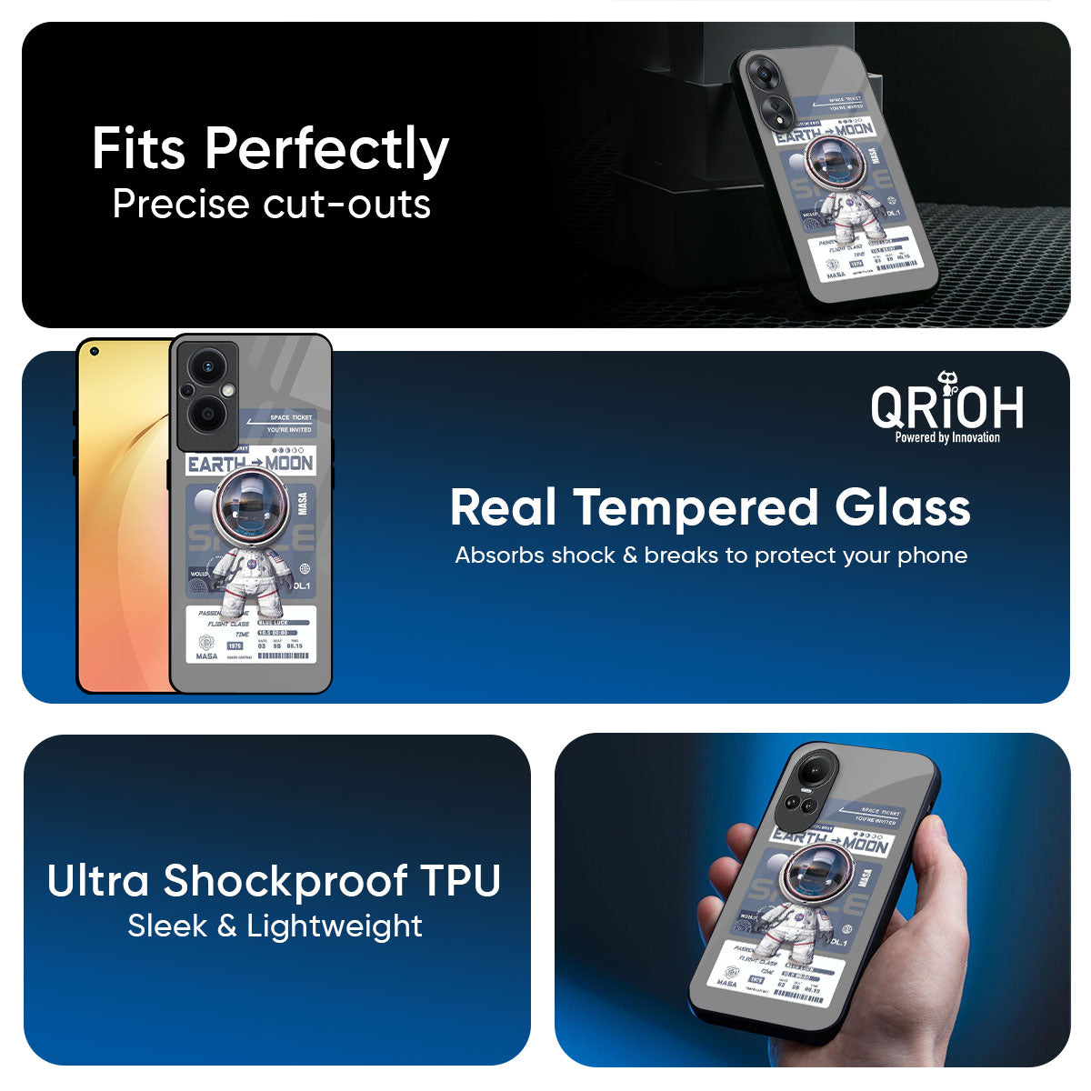 Space Flight Pass Glass Case for Oppo K13 Turbo Pro 5G