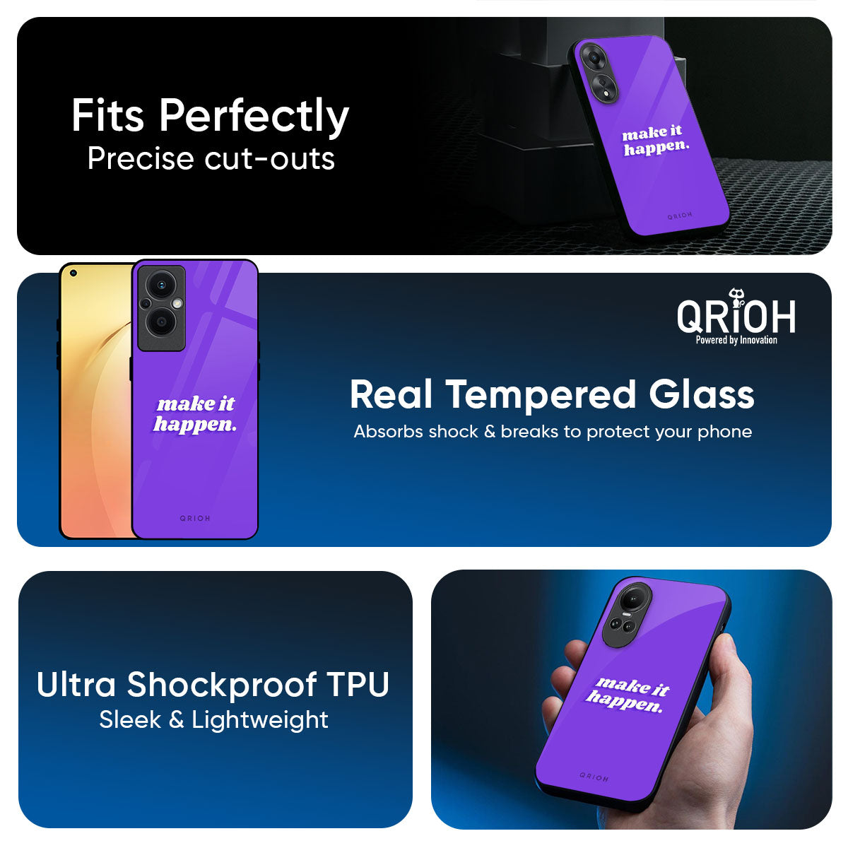 Make it Happen Glass Case for Oppo K13 Turbo Pro 5G