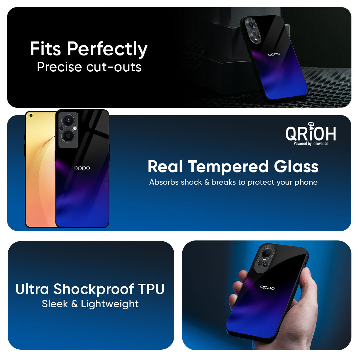 Black Onyx Glass Case for Oppo K13 Turbo Pro 5G