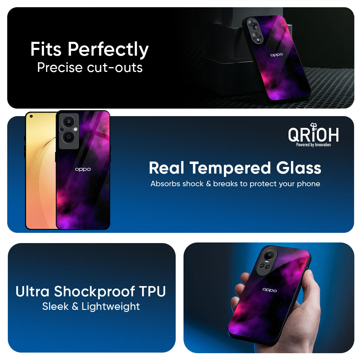 Pink Galaxy Glass Case for Oppo K13 Turbo Pro 5G