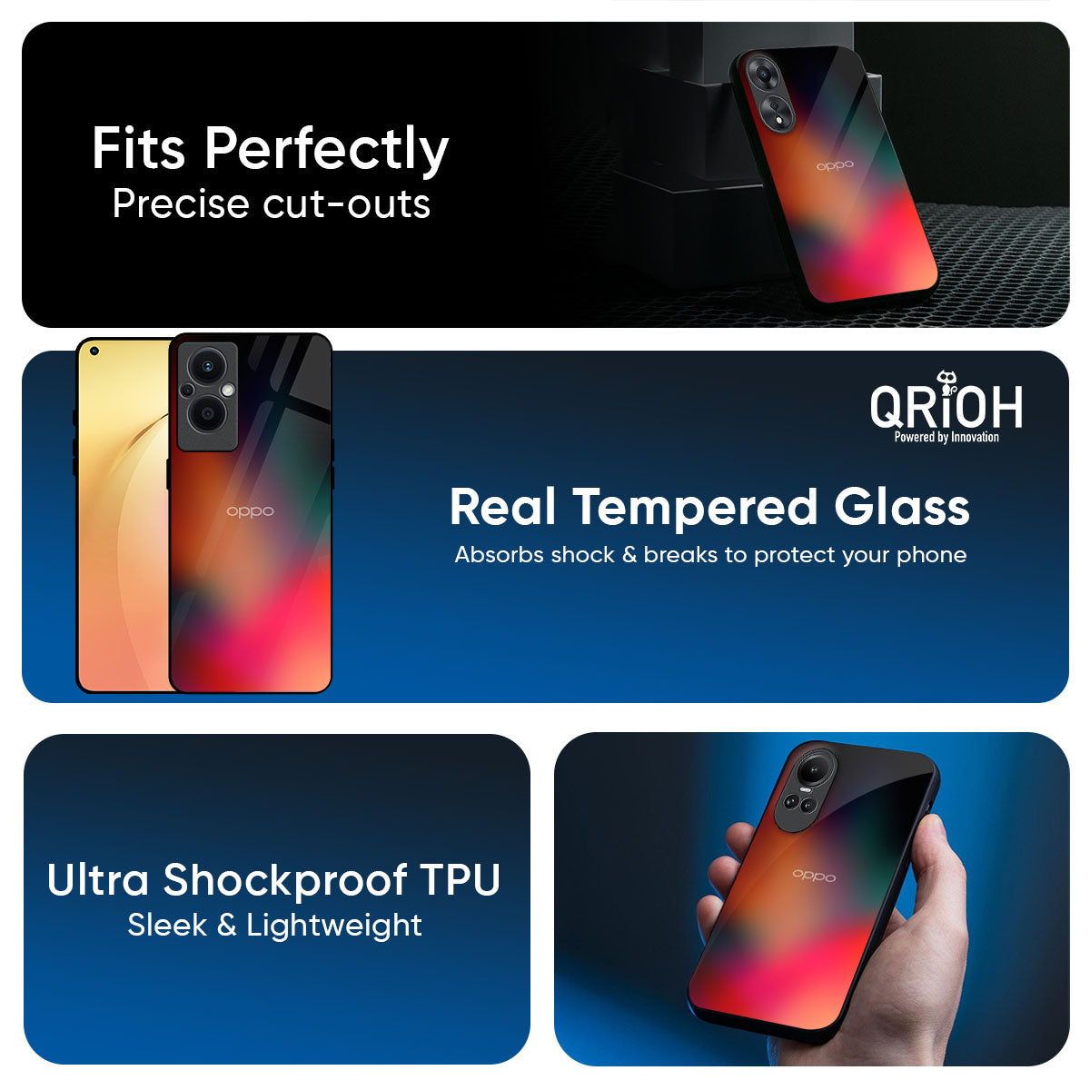 Playful Gradient Glass Case for Oppo K13 Turbo Pro 5G