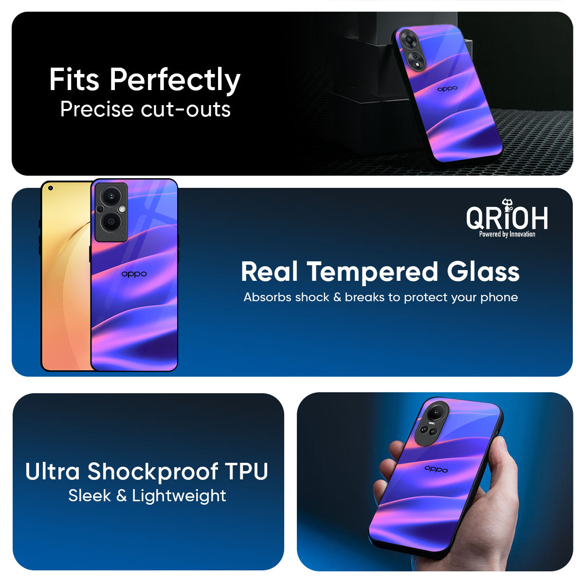 Colorful Dunes Glass Case for Oppo K13 Turbo Pro 5G