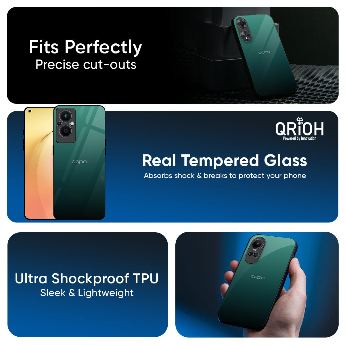 Palm Green Glass Case For Oppo K13 Turbo Pro 5G