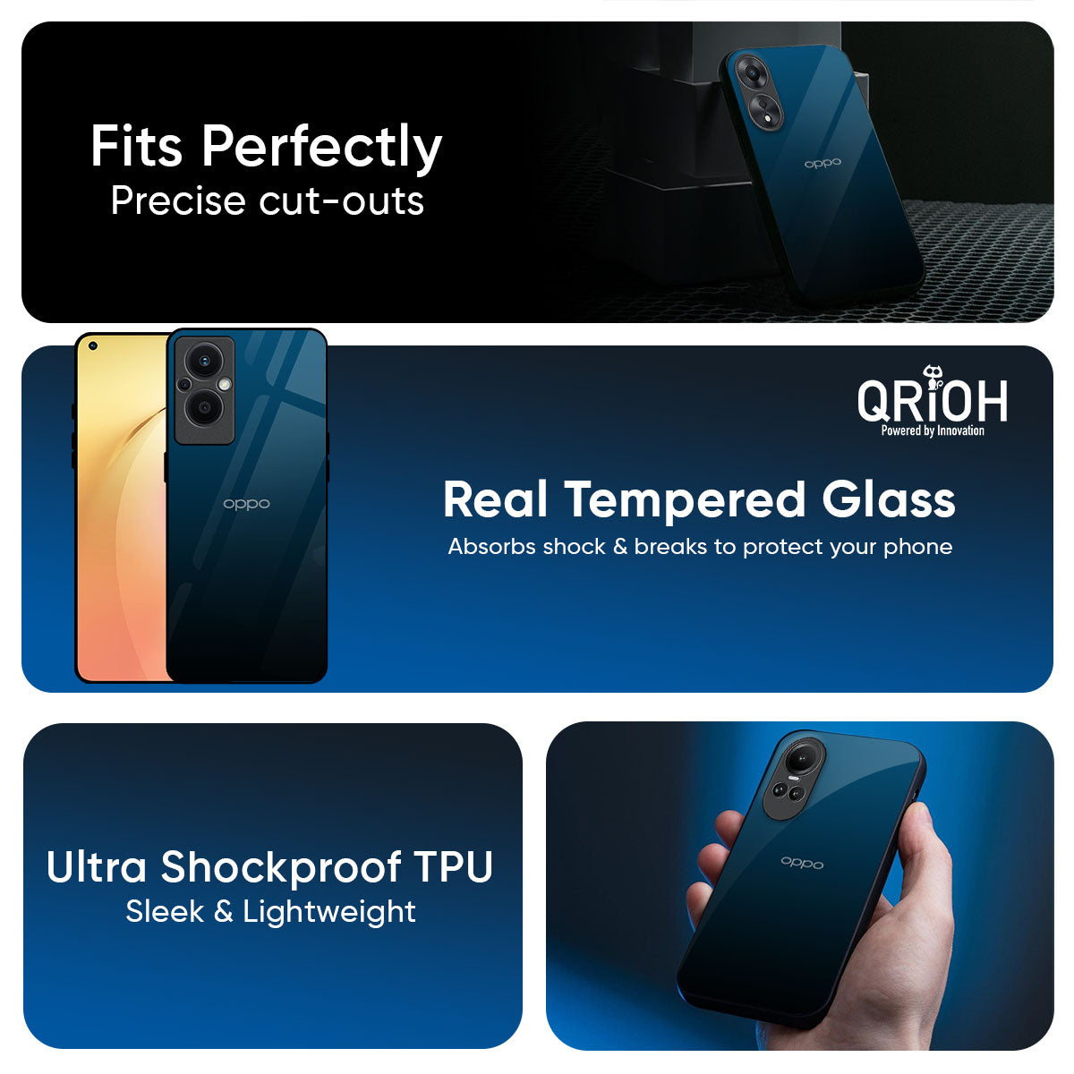 Sailor Blue Glass Case For Oppo K13 Turbo Pro 5G