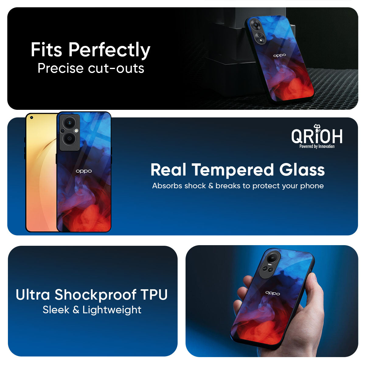 Dim Smoke Glass Case for Oppo K13 Turbo Pro 5G