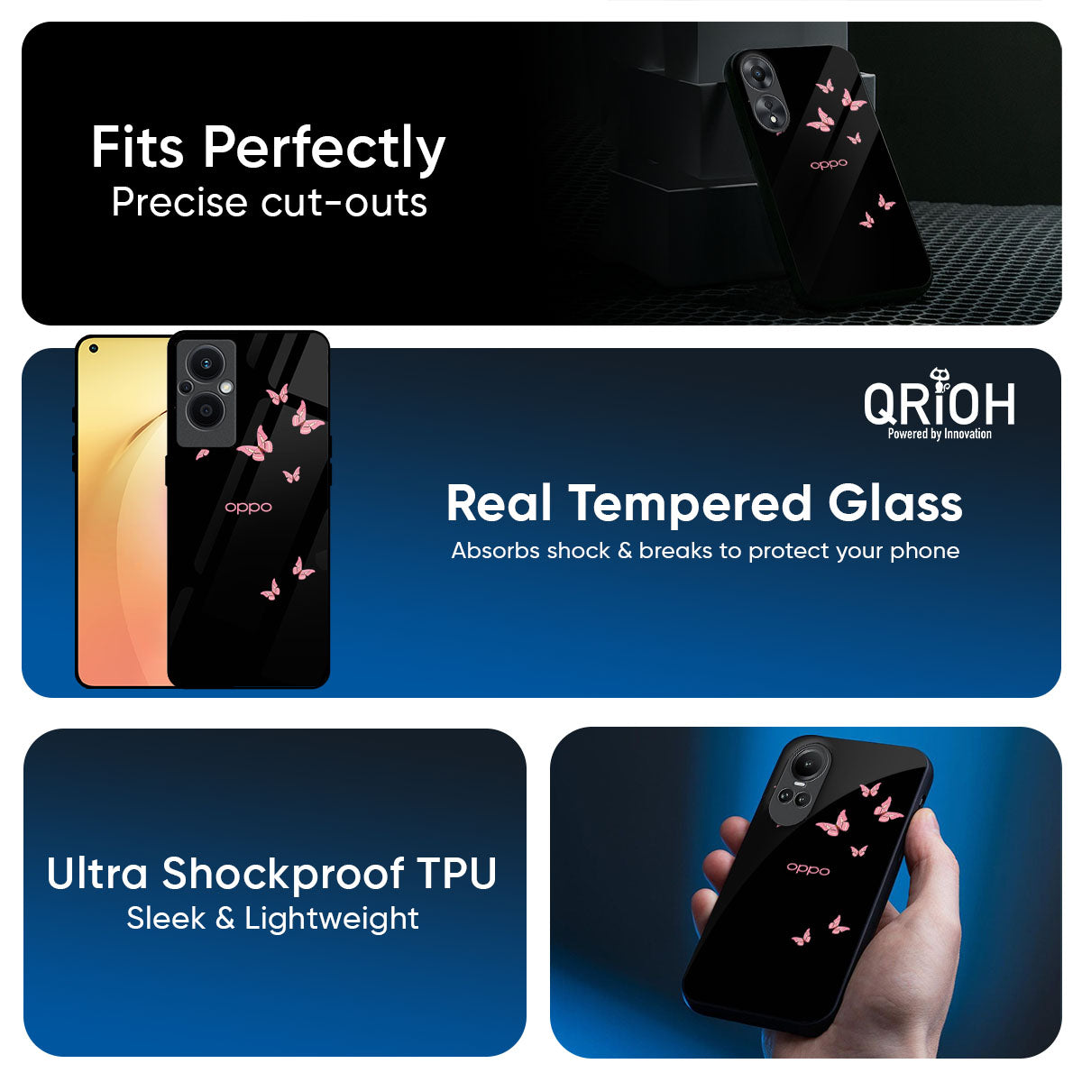 Fly Butterfly Glass Case for Oppo K13 Turbo Pro 5G