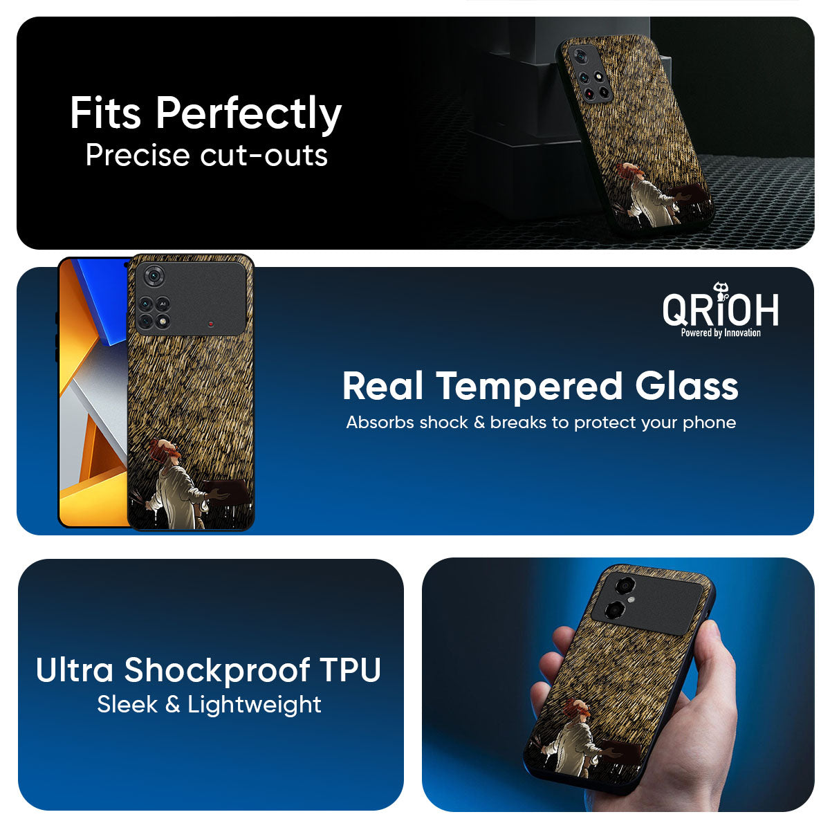 Rain Festival Glass Case for Poco X7 5G