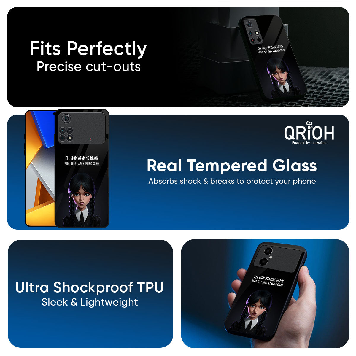 Aesthetic Digital Art Glass Case for Poco F7 5G
