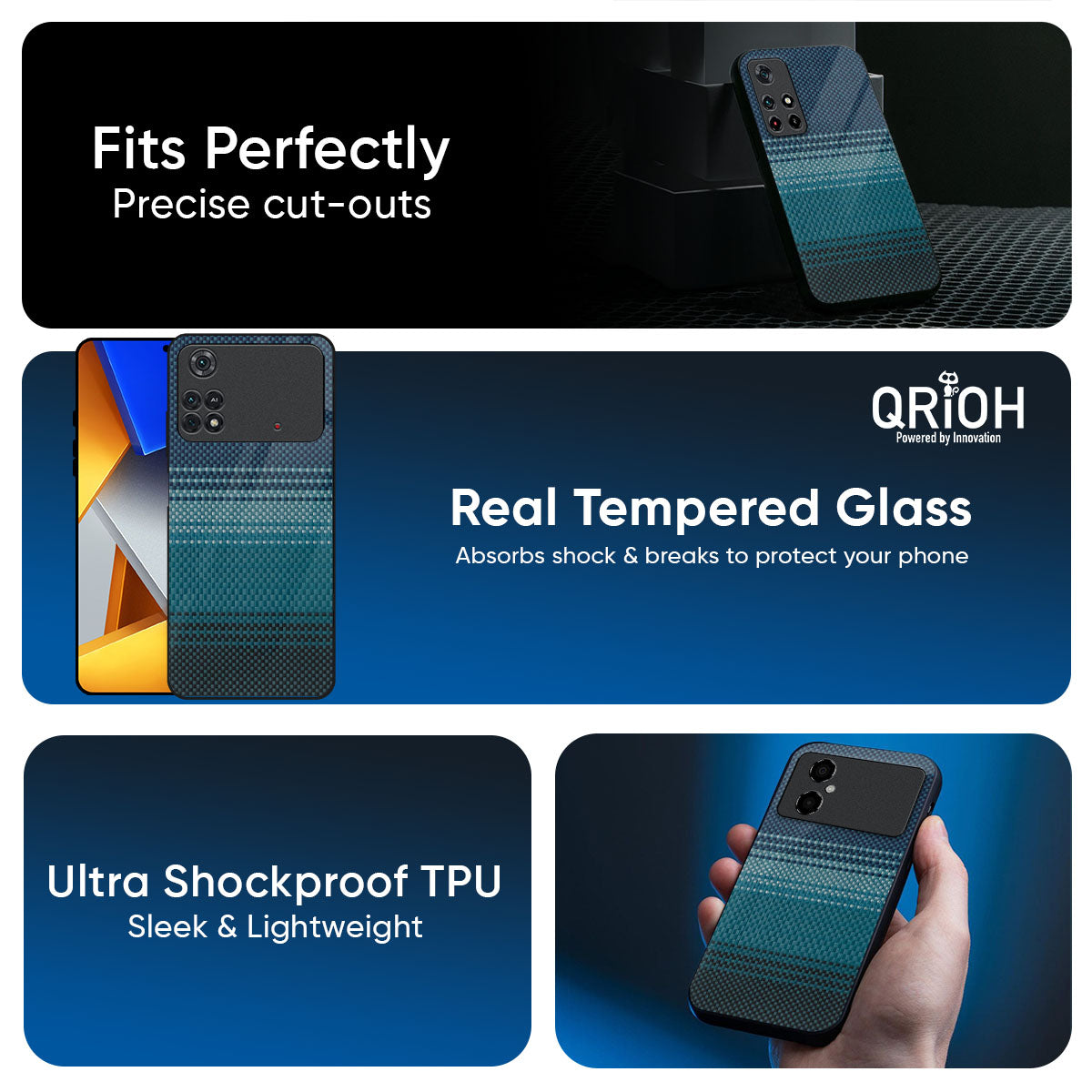 Modern Rug Glass Case for Poco X7 5G