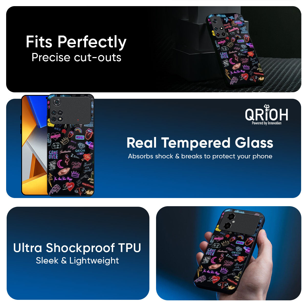 Accept The Mystery Glass Case for Poco F7 5G