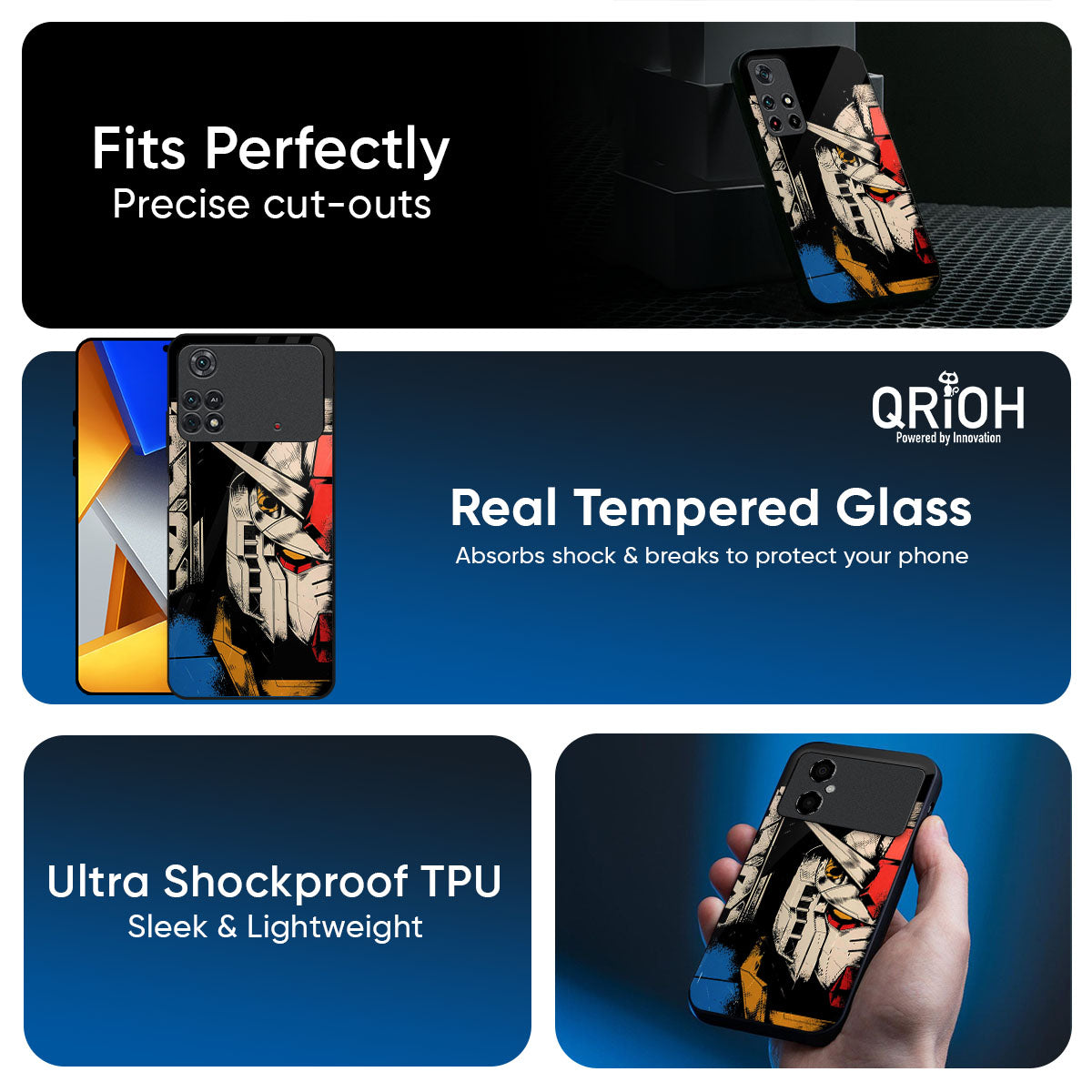 Transformer Art Glass Case for Poco M8 5G