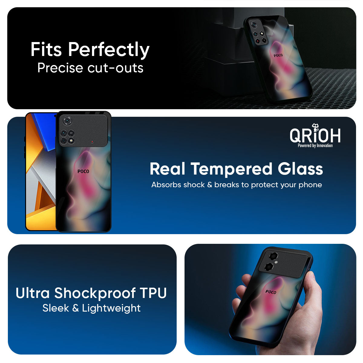 Colorful Palette Glass Case for Poco X7 5G