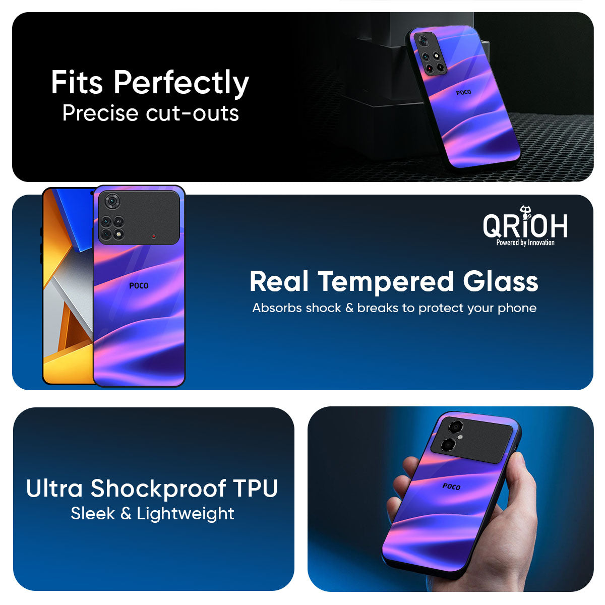 Colorful Dunes Glass Case for Poco F7 5G