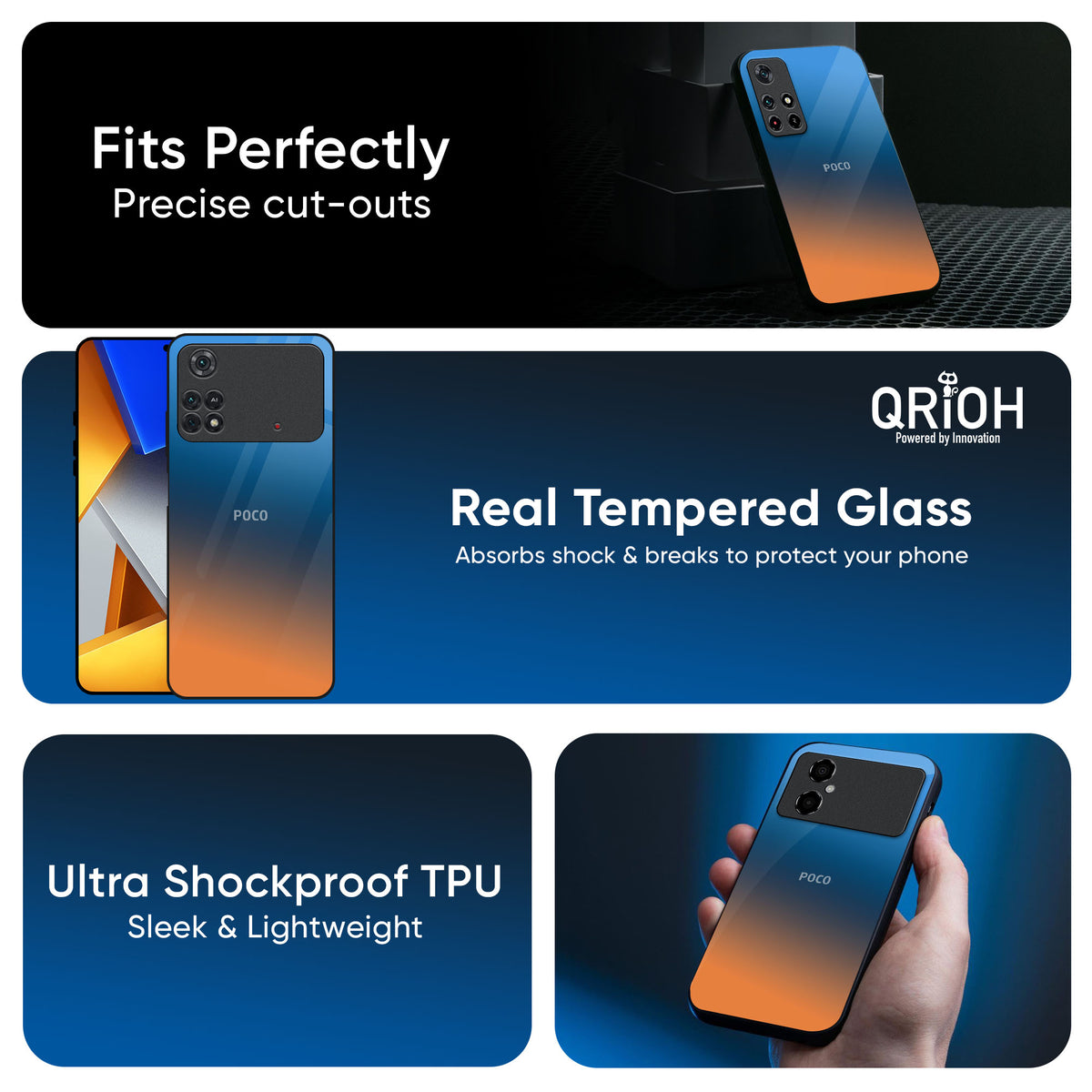 Sunset Of Ocean Glass Case for Poco X7 5G