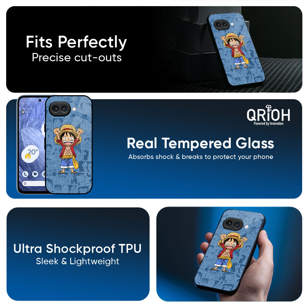 Chubby Anime Glass Case for Google Pixel 10A 5G
