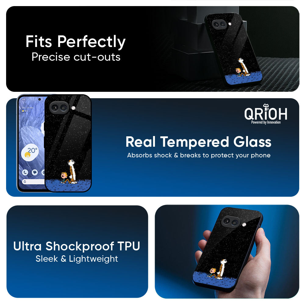 Night Sky Star Glass Case for Google Pixel 10A 5G