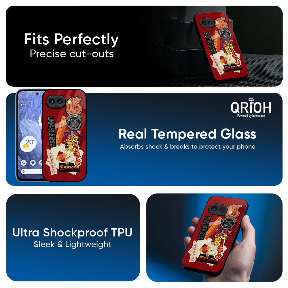 Gryffindor Glass Case for Google Pixel 10A 5G