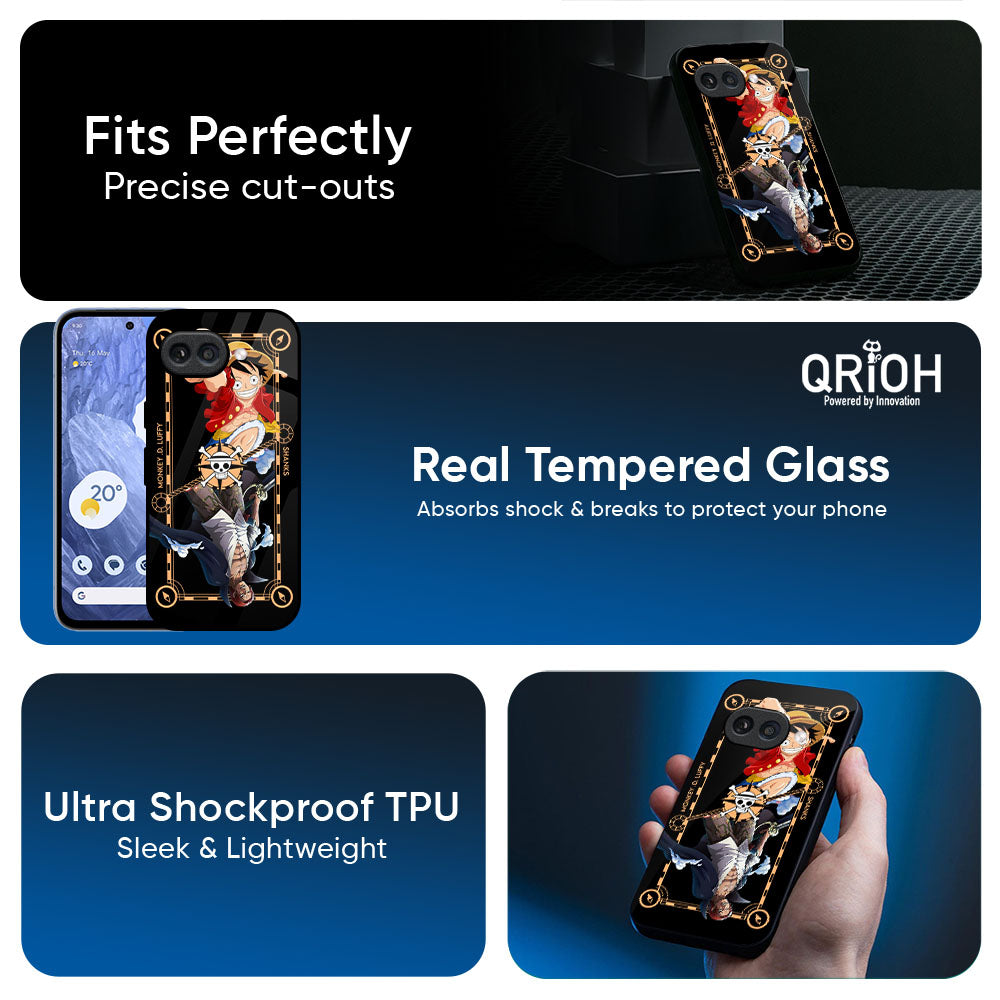 Shanks & Luffy Glass Case for Google Pixel 10A 5G