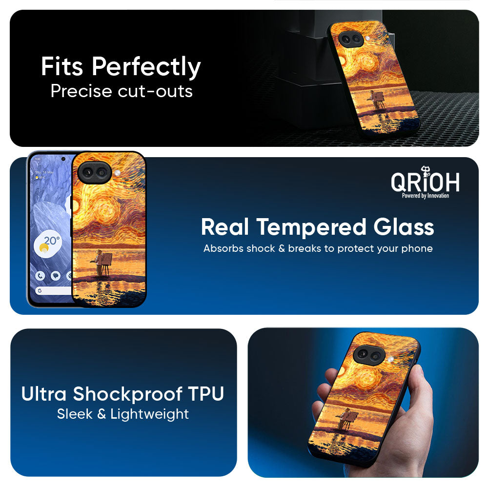 Sunset Vincent Glass Case for Google Pixel 10A 5G