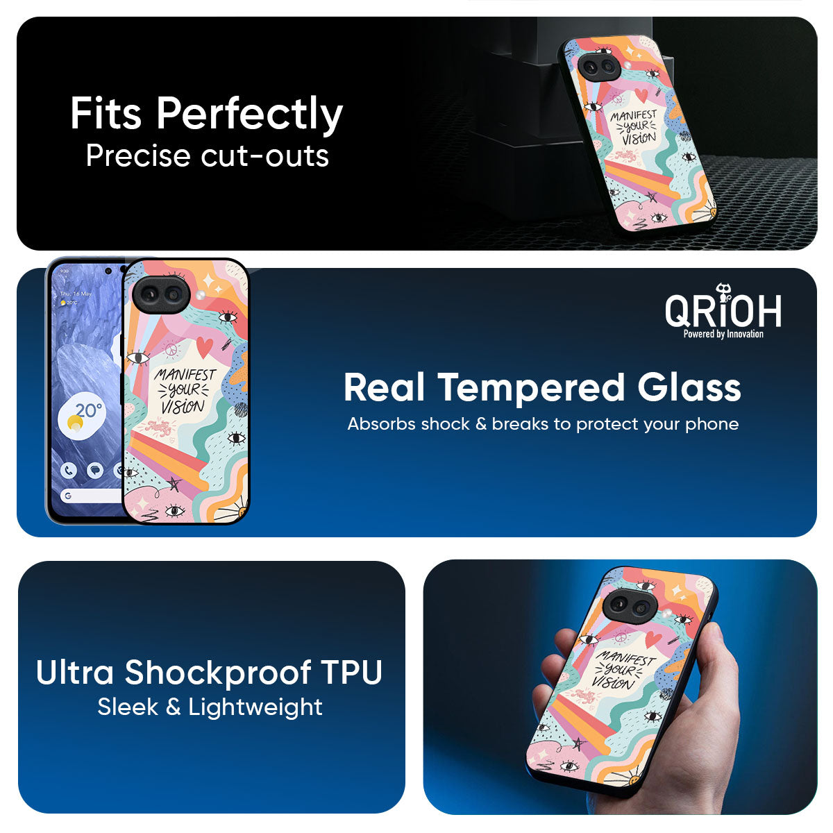 Vision Manifest Glass Case for Google Pixel 9A