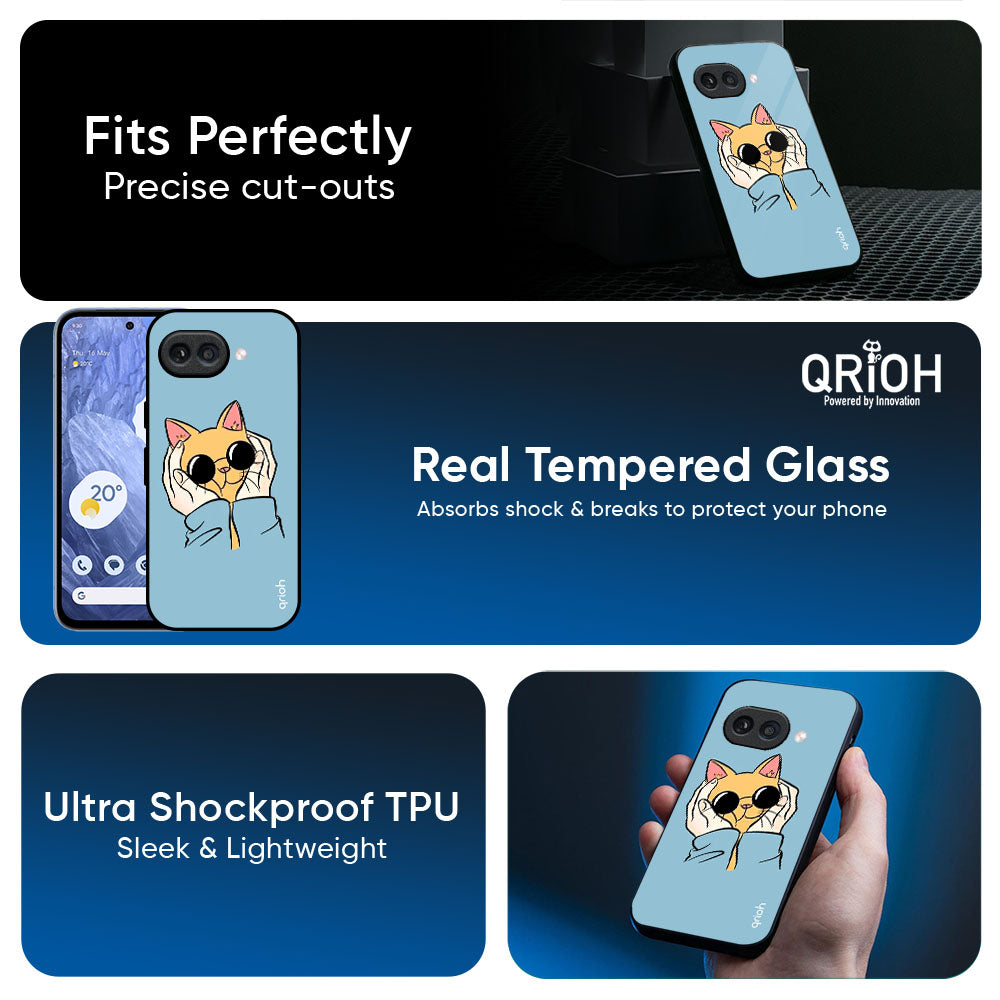Adorable Cute Kitty Glass Case For Google Pixel 10A 5G