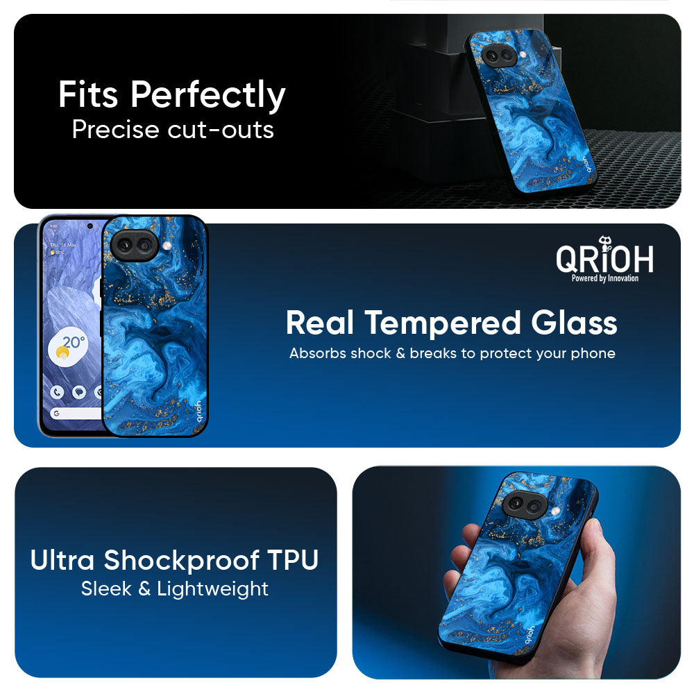 Gold Sprinkle Glass Case for Google Pixel 10A 5G