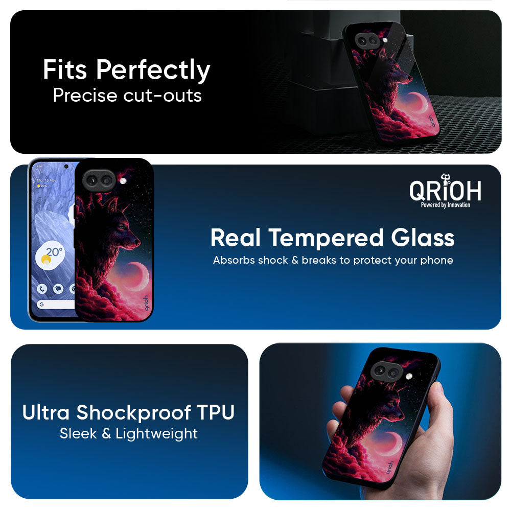 Moon Wolf Glass Case for Google Pixel 10A 5G