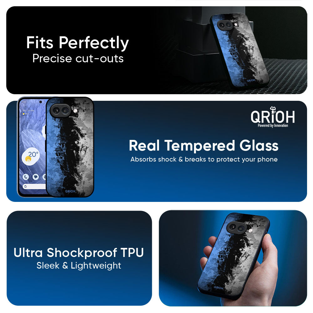 Dark Grunge Glass Case for Google Pixel 10A 5G