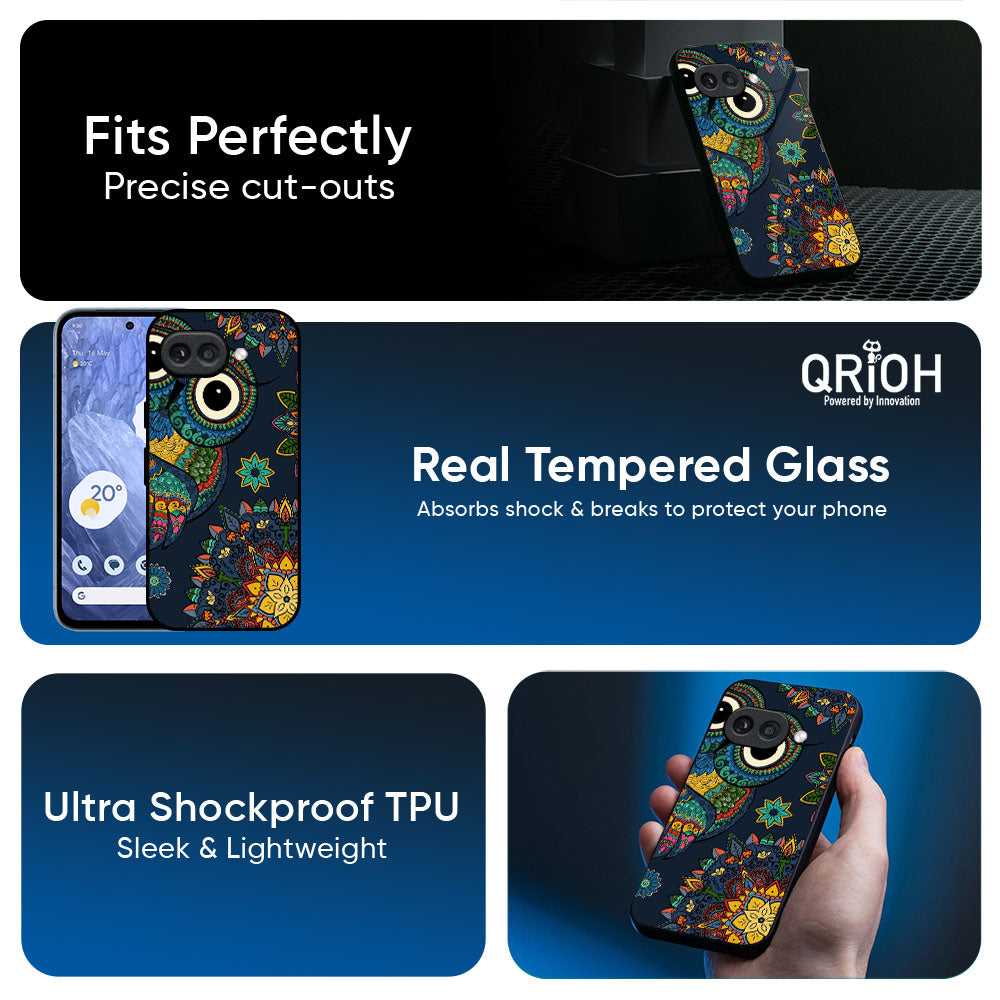 Owl Art Glass Case for Google Pixel 10A 5G