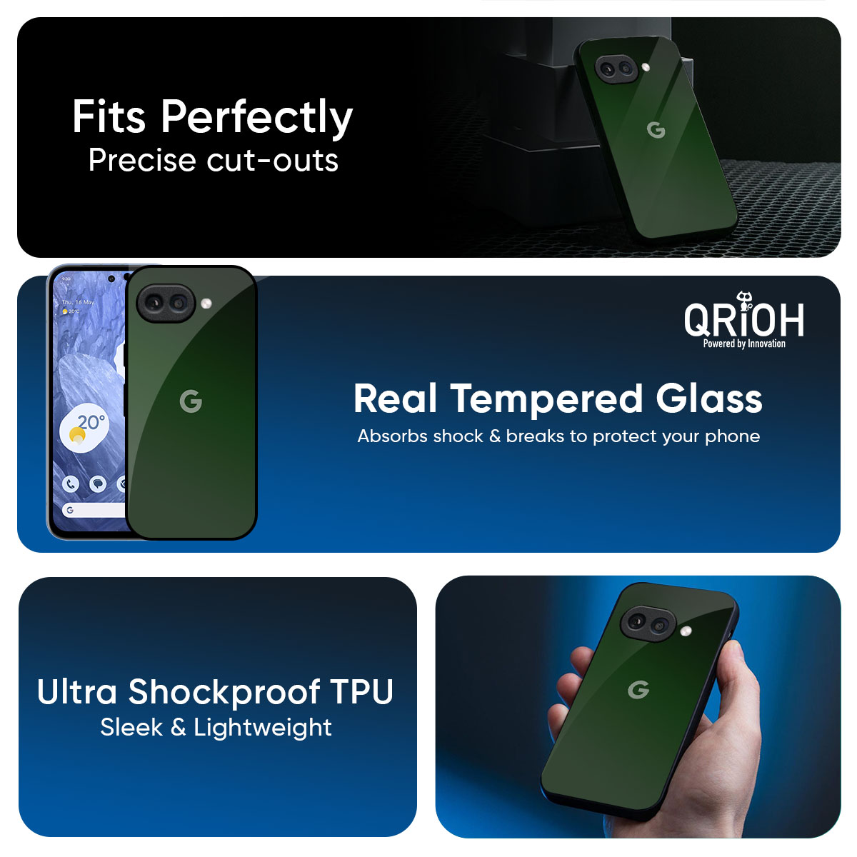 Deep Forest Glass Case for Google Pixel 10A 5G