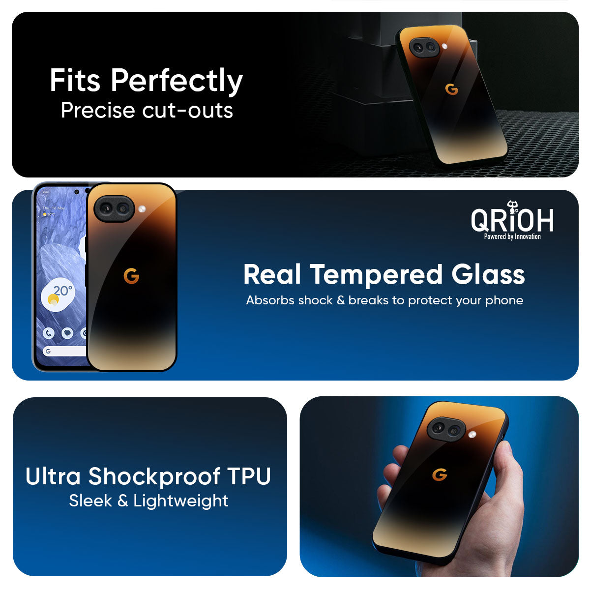 Grainy Yellow Glass Case for Google Pixel 10A 5G