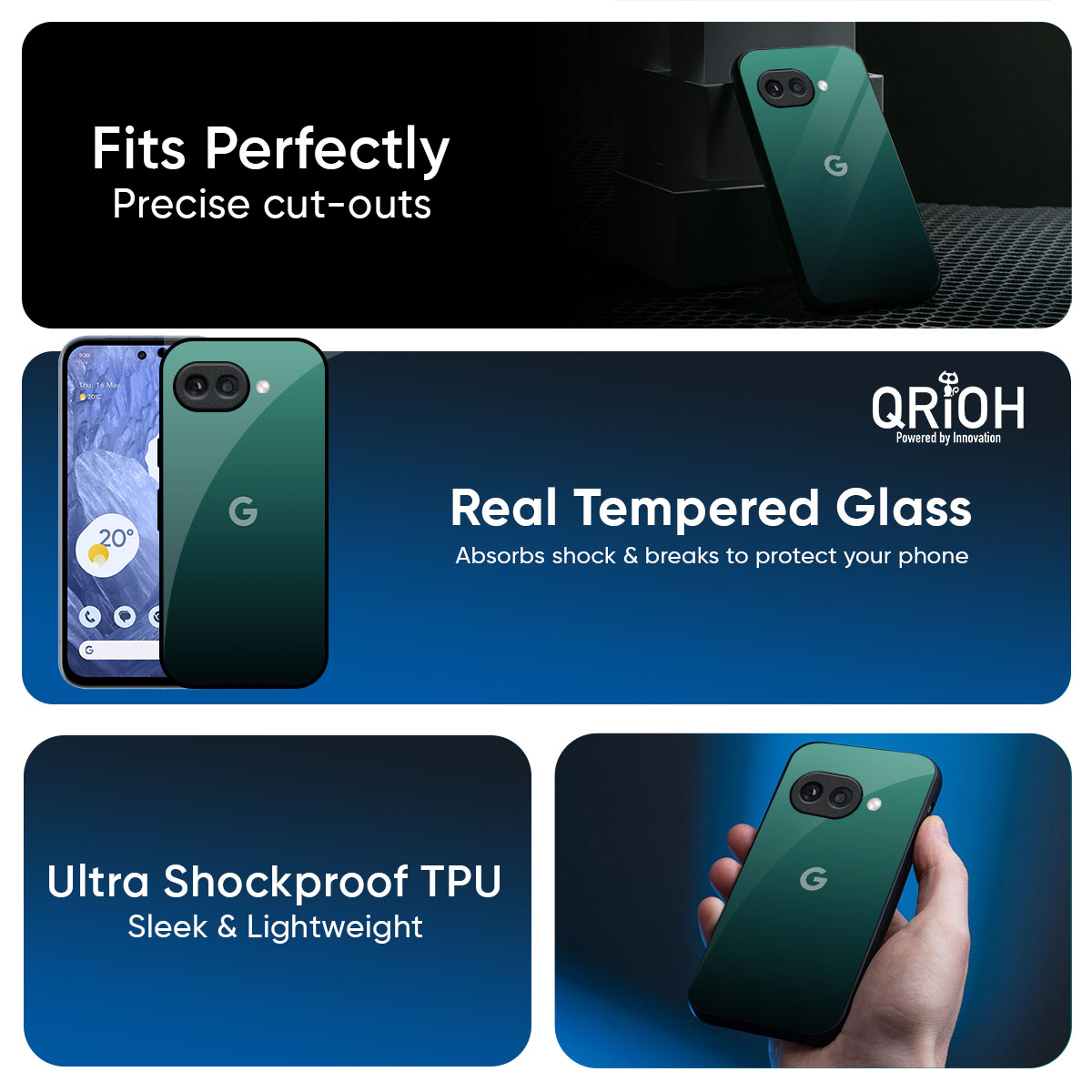 Palm Green Glass Case For Google Pixel 10A 5G