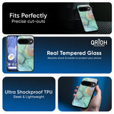 Green Marble Glass Case for Google Pixel 10 5G