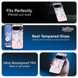 Elegant Floral Glass Case for Google Pixel 10 5G
