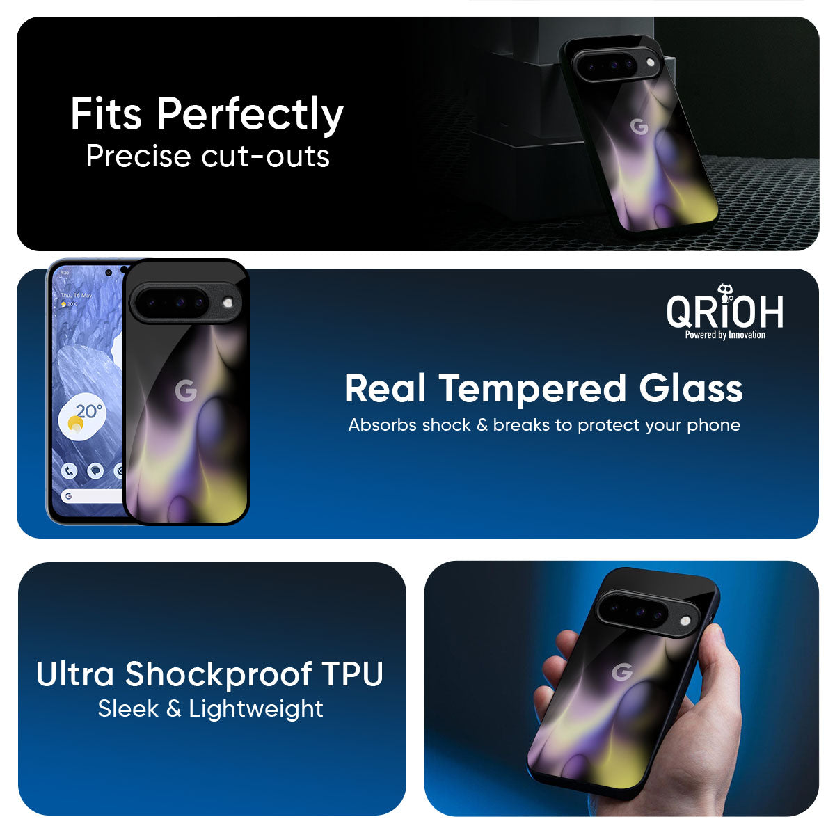 Flames Flow Glass Case for Google Pixel 10 Pro XL 5G