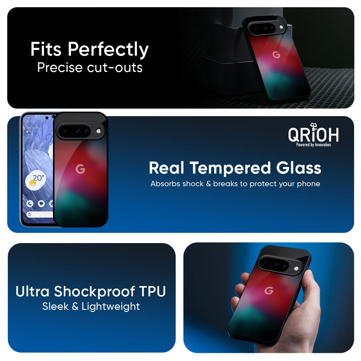 Mystere Red Glass Case for Google Pixel 10 Pro 5G