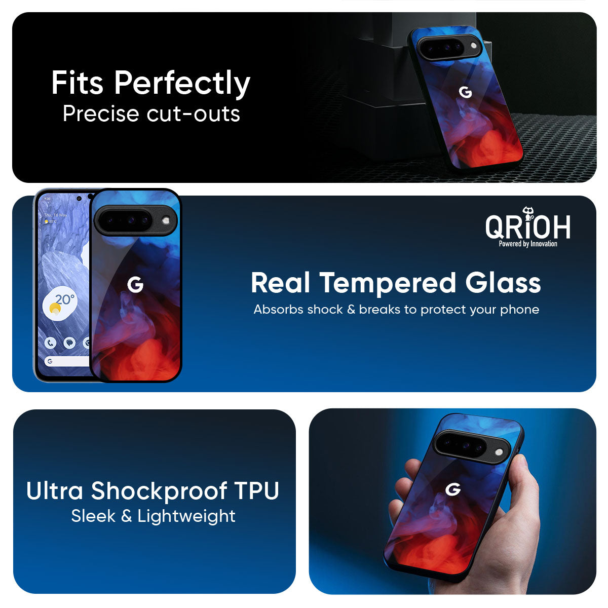 Dim Smoke Glass Case for Google Pixel 10 5G