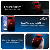 Maroon Faded Glass Case for Google Pixel 10 5G