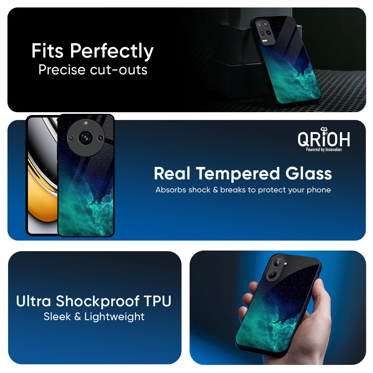 Winter Sky Zone Glass Case For Realme 12X 5G