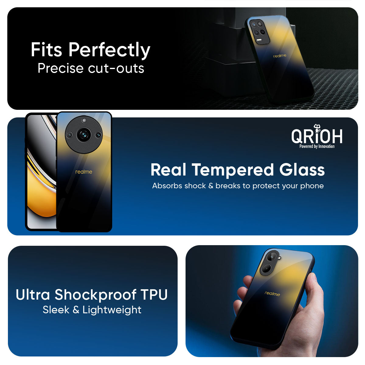 Sunflower Garden Glass Case for Realme P3 5G