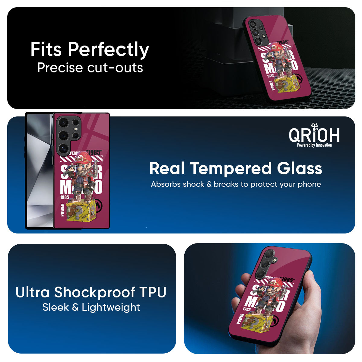 Gangster Hero Glass Case for Samsung Galaxy M56 5G