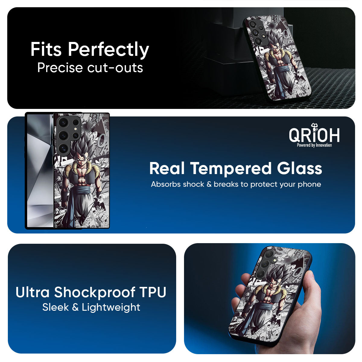 Dragon Anime Art Glass Case for Samsung Galaxy M56 5G