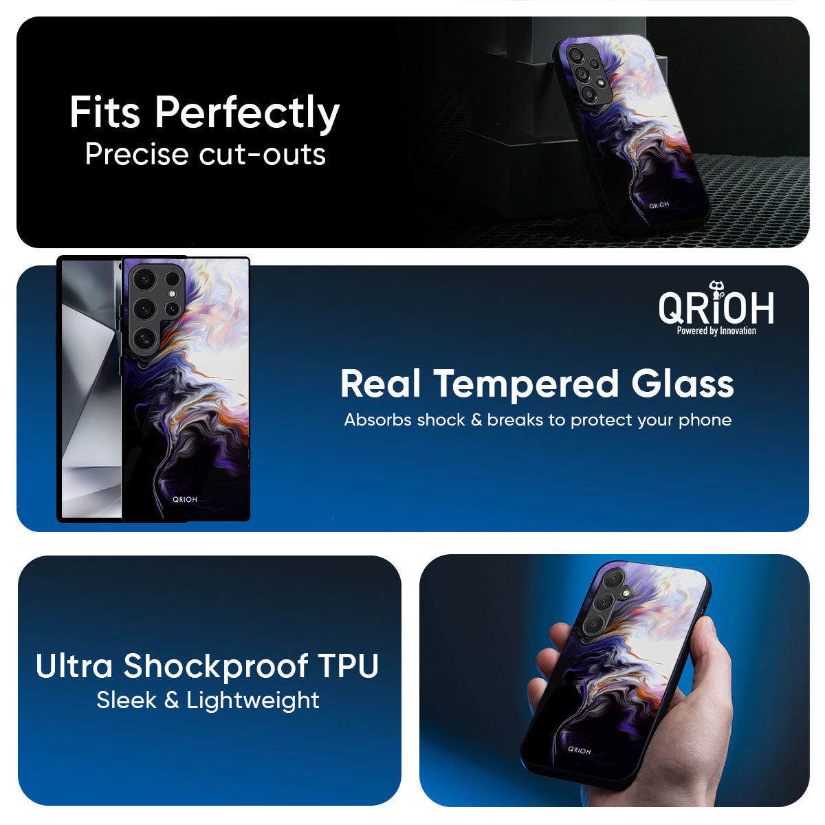 Enigma Smoke Glass Case for Samsung Galaxy A57 5G