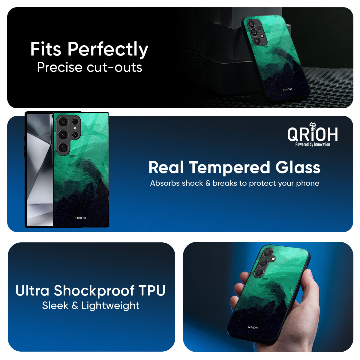 Scarlet Amber Glass Case for Samsung Galaxy M56 5G