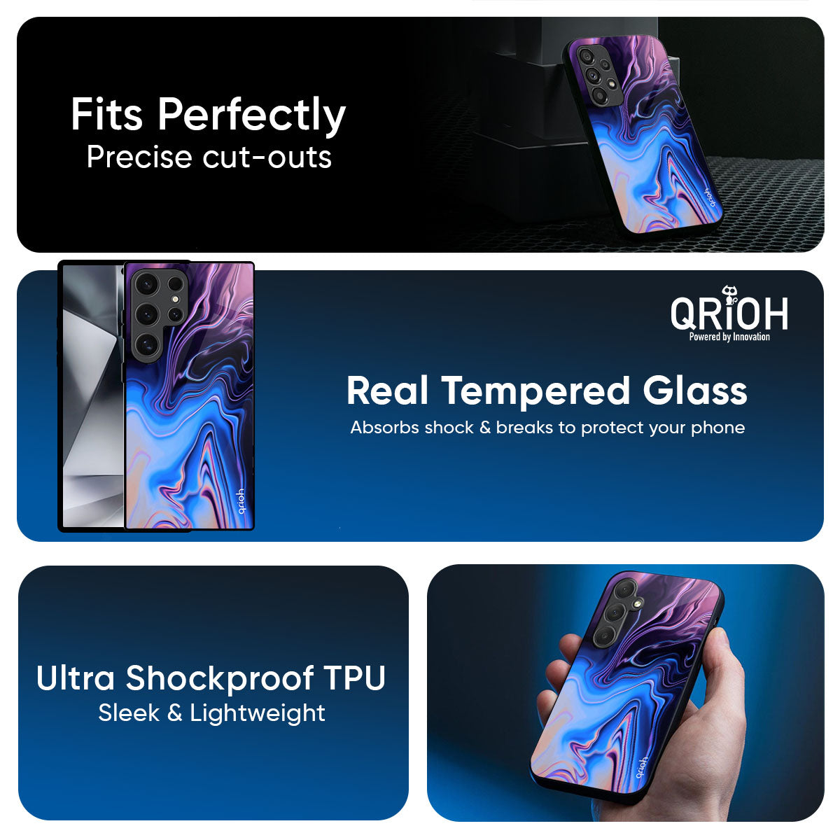 Psychic Texture Glass Case for Samsung Galaxy M56 5G